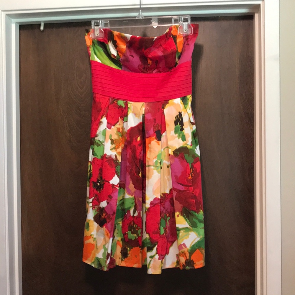 Nordstrom Strapless floral dress